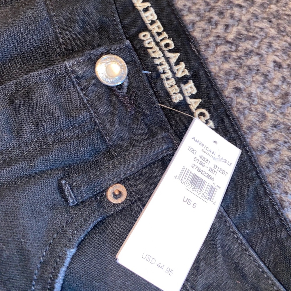 American Eagle Black Hi-Rise Mini Skirt